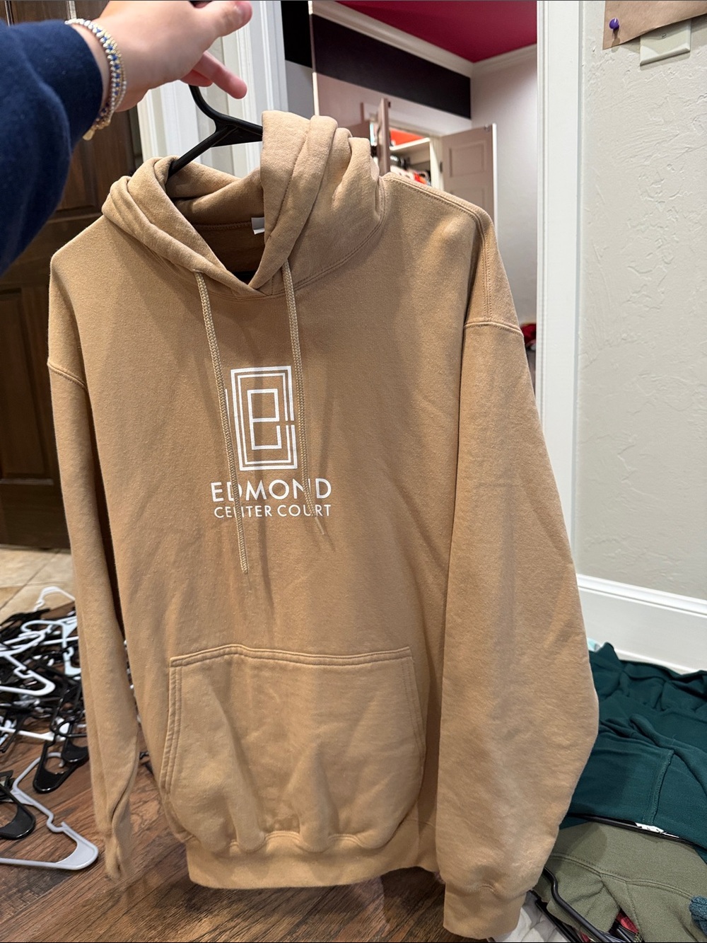 Men's Tan Hoodie